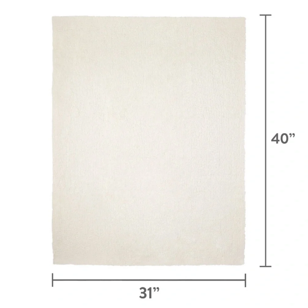 NWT Parents Choice Cable Knit Baby Blanket, 30" x 40"; Ivory - Picture 7 of 7